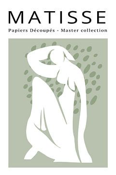Elegante vrouw van Matisse, papiers découpés van Hella Maas