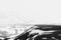 Mountains and hills in Iceland in spring