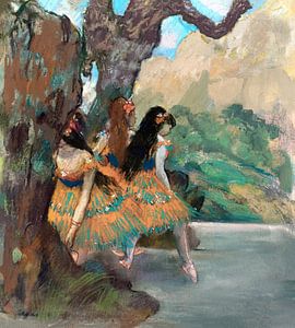 Ballett, Tänzerinnen , Edgar Degas (ca. 1877) von Atelier Liesjes