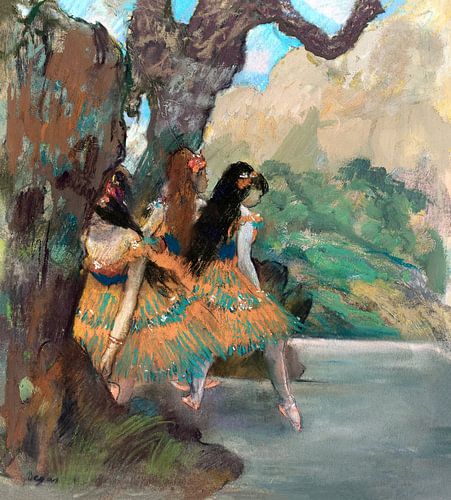 Ballet, danseressen , Edgar Degas (ca. 1877)