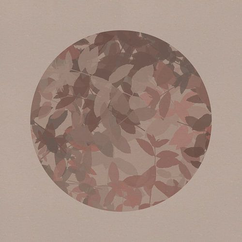 Botanische kunst in neutrale aardetinten nr. 3