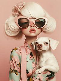 Power Couple, the girl and her dog by Carla Van Iersel