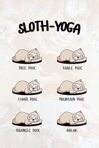 Sloth Yoga von ArtDesign by KBK