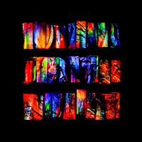 Art numérique - fragments colorés en mouvement