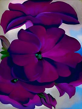 Georgia OKeeffe - Petunia's 1925 van Vivanne