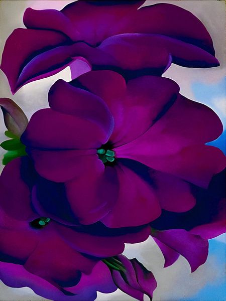 Georgia OKeeffe - Petunias 1925 by Vivanne