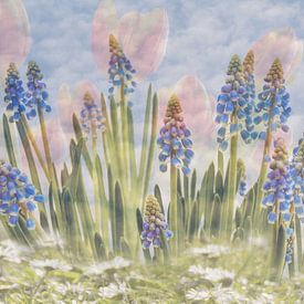 A romantic mix of spring flowers by Lisette Rijkers