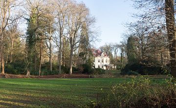 A landscape with a villa