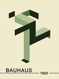 Bauhaus, Vooruitgang in groen tinten van Hilde Remerie Photography and digital art