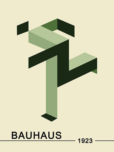 Bauhaus, Vooruitgang in groen tinten van Hilde Remerie Photography and digital art