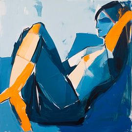 Schwebende Farben und Formen von Poster Art Shop