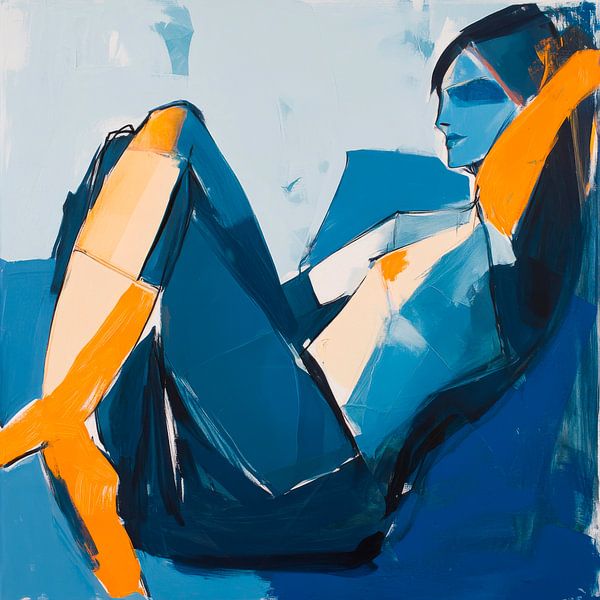 Zwevende kleuren en vormen van Poster Art Shop