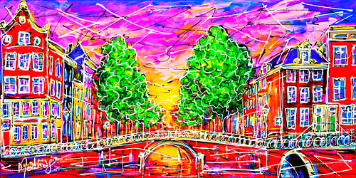 Canal of Amsterdam, Evening Bridge