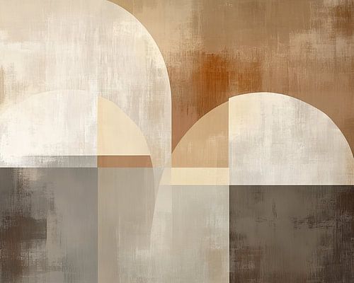 Œuvre d'art minimaliste organique