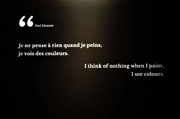 Quote Paul Cezanne - Panorama XXL Rouen van Maurits Bredius