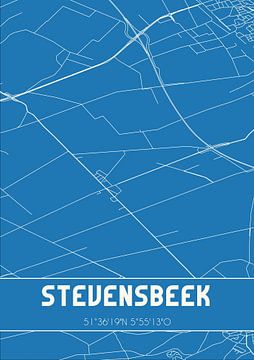 Plan d'ensemble | Carte | Stevensbeek (Brabant septentrional) sur Rezona