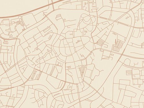 Kaart van Breda Centrum in Terracotta