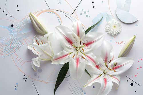 Lilien -  Lilien Blumenkunstwerk