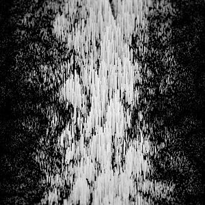 Abstracte paal-berg plein