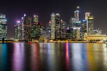 Skyline van Singapore by Delano Gonsalves