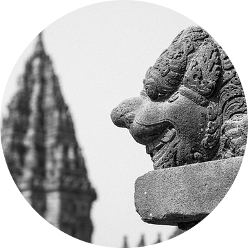 Sculptuur van Prambanan tempels op Java van Martijn Smeets