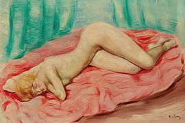 Moïse Kisling - Reclining female nude (1938) by Peter Balan