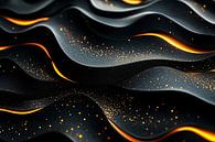 Luxe abstract zwart en goud van Art & Soul Creations thumbnail
