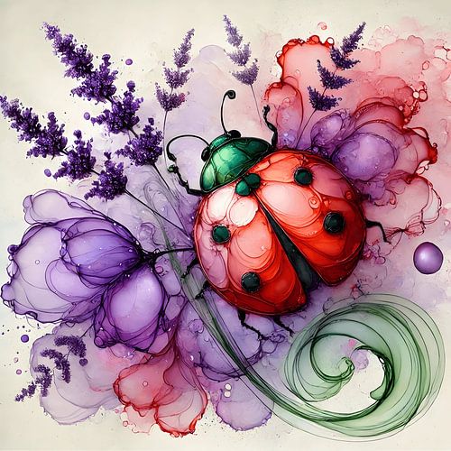 Lavender Happiness - Ladybird in Bloom