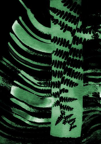 Abstract Green Fern