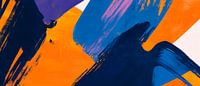 Coloured brushstrokes in the abstract by Poster Art Shop thumbnail