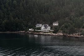 La tranquillité norvégienne au bord du fjord d'Oslo sur Dylan Winter Visuals