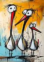 Vogels van Blikvanger Schilderijen thumbnail