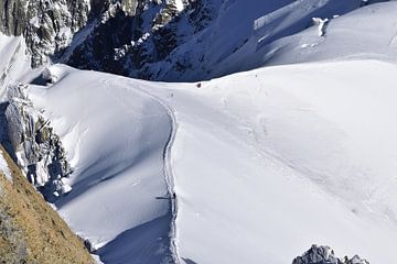 De beklimming van de Pic-du-Midi, Mont-Blanc massief van Hozho Naasha