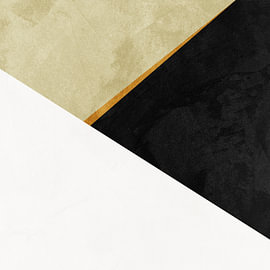 Minimalist abstract art featuring geometric shapes in earth tones by Online Arts
