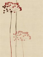 Abstrait botanique aux couleurs pastel