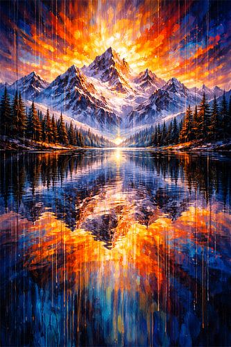 Der leuchtende Bergsee von Eric Nagel