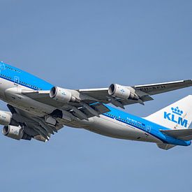 KLM Boeing 747-400 ist zu einem weit entfernten Ziel abgeflogen. von Jaap van den Berg