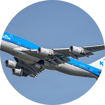 KLM Boeing 747-400 vertrokken naar verre bestemming. van Jaap van den Berg
