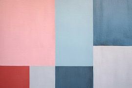 Abstract Roze van Blikvanger Schilderijen