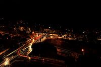 Paysage urbain de Wellington la nuit