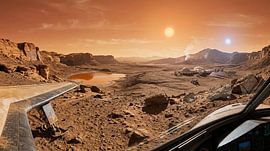 Außerirdische Kolonie mit zwei Sonnen von Markus Gann