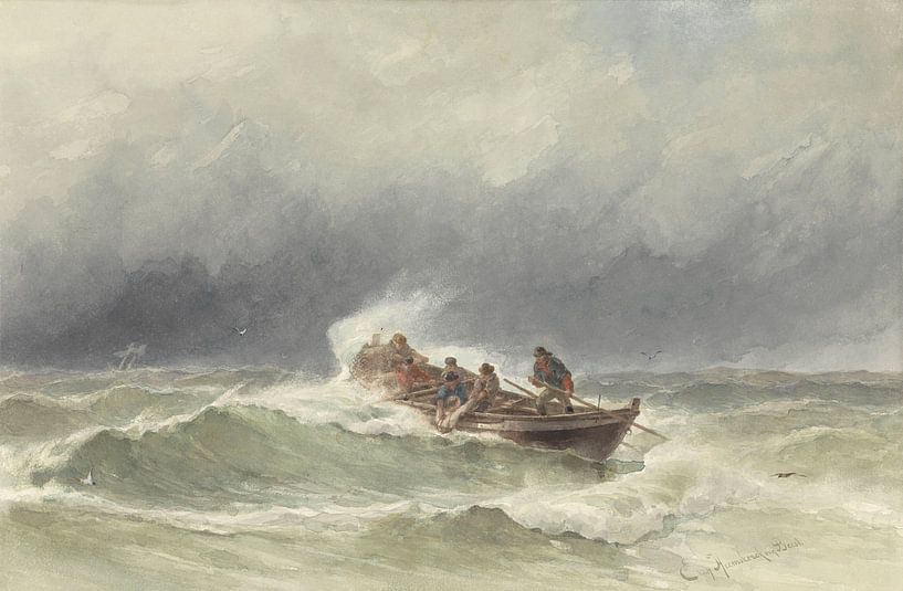 Redding op zee, jonkheer Jacob Eduard van Heemskerck van Beest van Meesterlijcke Meesters