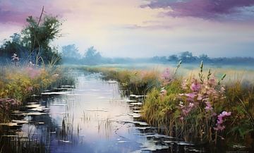 paysage en couleurs douces sur Gelissen Artworks