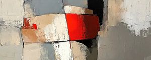 Roter abstrakter | lebhafter roter Fleck