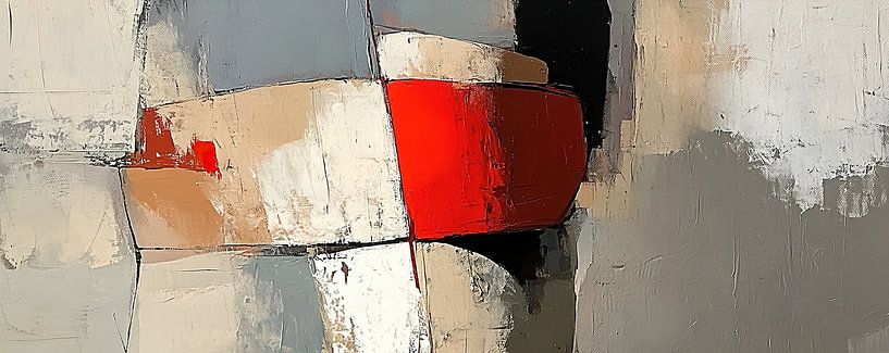 Red Abstract | Vivid Red Spot by Zen and More