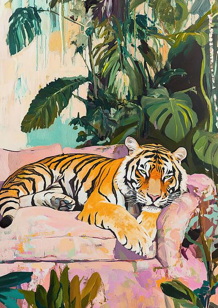 The tiger rests by Niklas Maximilian