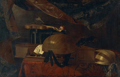 Stilleven met muziekinstrumenten, Evaristo Baschenis