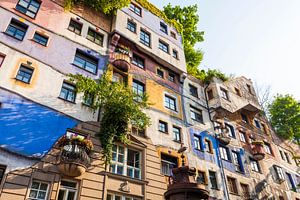 Hundertwasser House in Vienna by Werner Dieterich