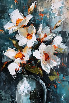 Abstract Lilies by Blikvanger Schilderijen