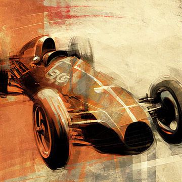 Racing car abstract by Bert Nijholt